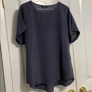 Madewell 100% Silk Gray Shirt